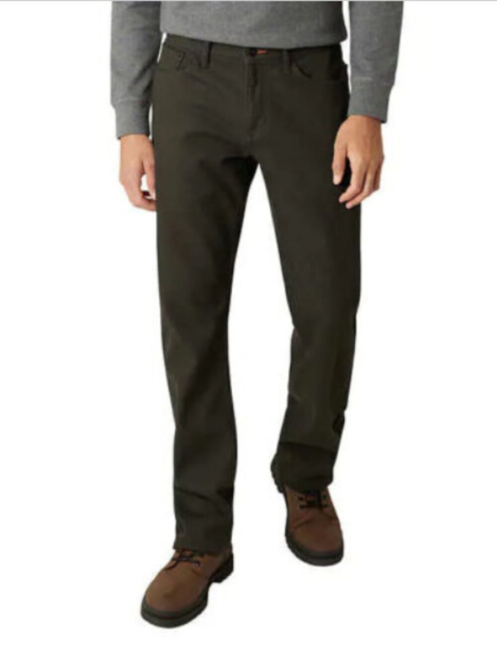 Weatherproof Vintage Fleece Lined Stretch Canvas Pant COLOR MOON SHADOW SZ 36X30